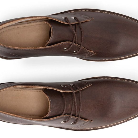Yash Leather Handmade Brown Leather Chuckka Boots For Men main image 4